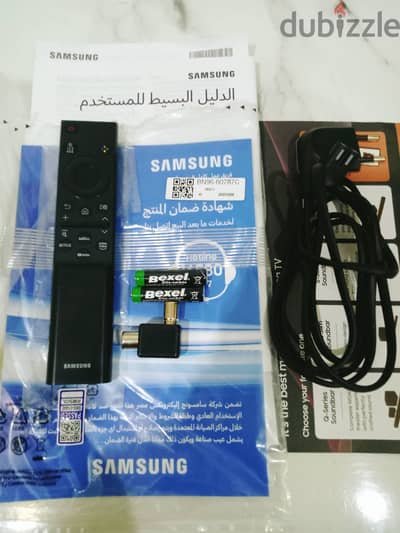 شاشة سامسونج سمارت 43 موديل Du7000 بالضمان بكافة مشتملاتها من كل حاااا
