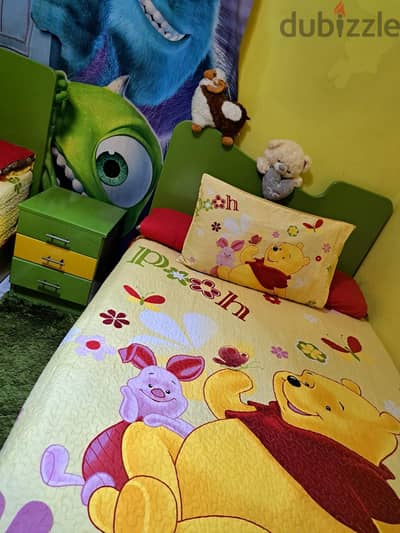 2سرير اطفال خشب كونتر  ١كمود