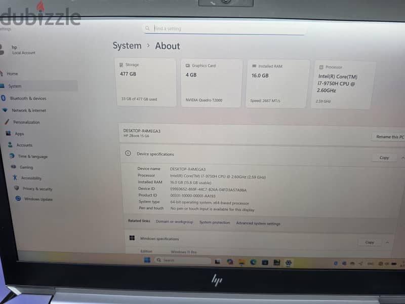 Hp ZBook g6  (4k) 3