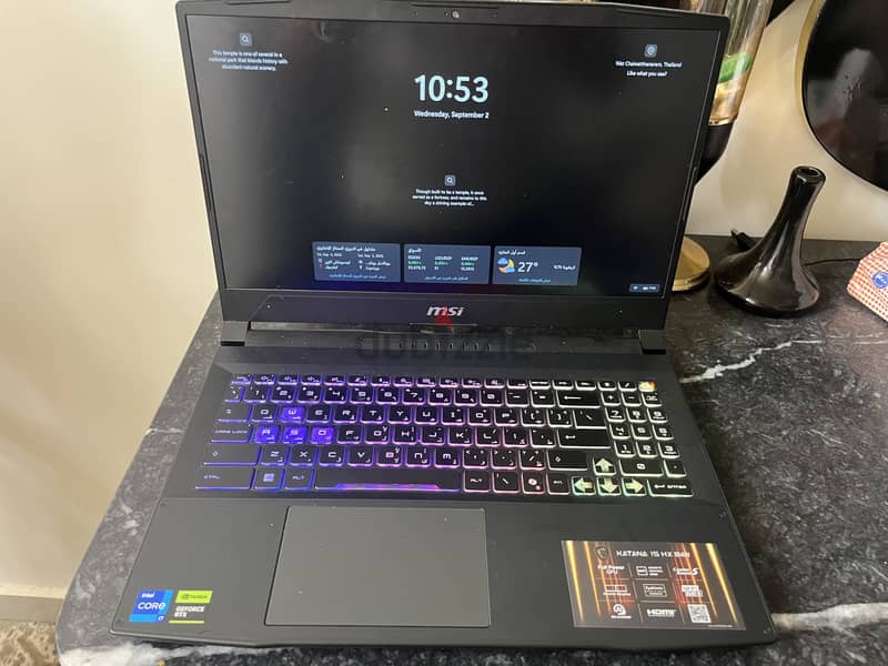 MSI katana 15 hx b14wfk 1