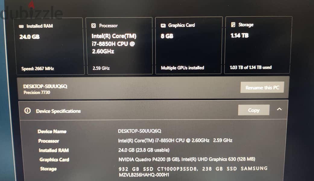 dell precision 7730 لابتوب 3