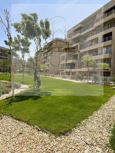 Apartment with garden, 3 bedrooms, ultra-super-lux finished, ready for immediate occupancy, for sale in Capital Gardens Compound, Palm Hills, Mostakba