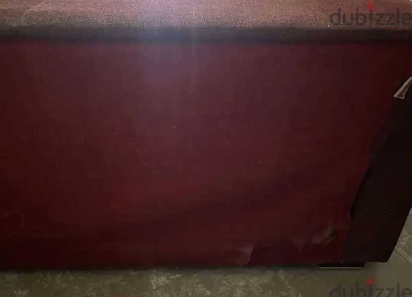 A three seats sofa - burgundy - sofa bed 4