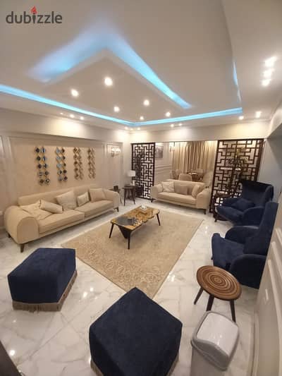 For rent, first occupancy, furnished hotel apartment, hotel finish for daily and monthly rent for families for upscale and distinguished living in Dokki