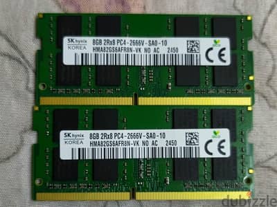 كت رمات لاب توب DDR4