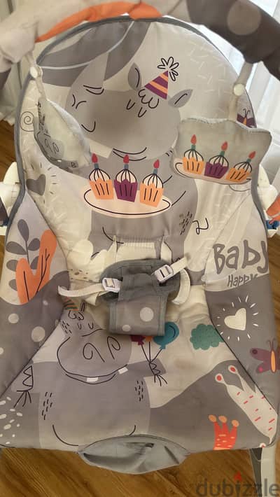 كرسي هزاز للاطفال امبريلا اتوماتيك عالي الجوده مع العاب وموسيقي
