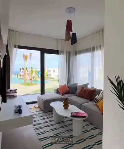 شاليه لقطة للبيع بفيو لاجون في كالي كوست رأس الحكمة  تشطيب الترا سوبر لوكس بجوار فوكا باي وسيزار سوديك