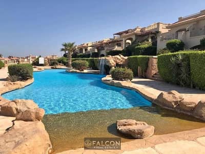 Ready To Move Chalet for sale double View steps from sea, fully finished, Ultra Super Lux, in La Vista, Ain Sokhna