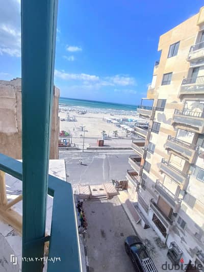 شقه للبيع في اسكندريه شاطئ النخيل ثانى عمارة من البحر واجهة بحرى شرقى موقع متميز مسجلة كاملة المرافق