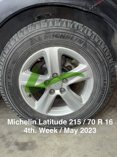 كاوتش ميشلان (Michelin Latitude) مقاس 215/70 R16