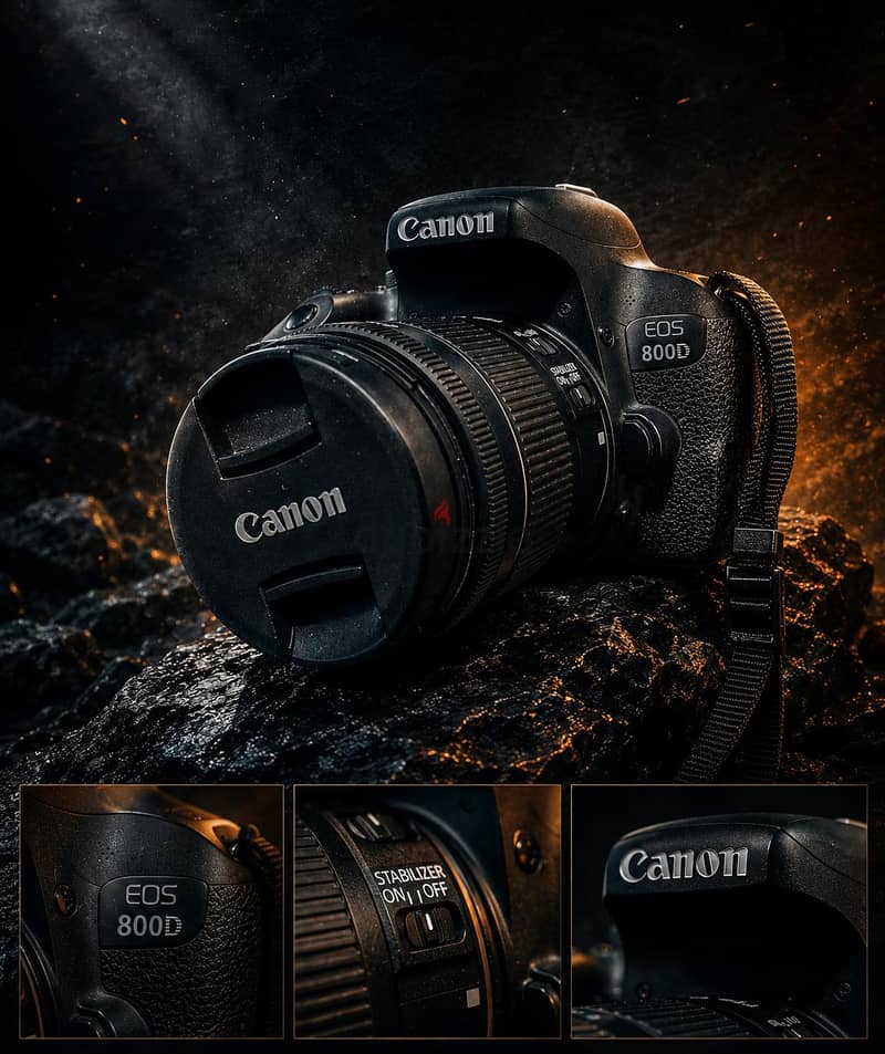 Canon 800D  + Lens 18 - 55 1