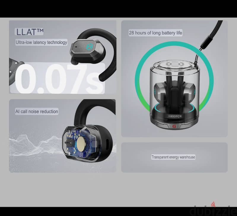 Gaming ear-hook Bluetooth headphones 1
