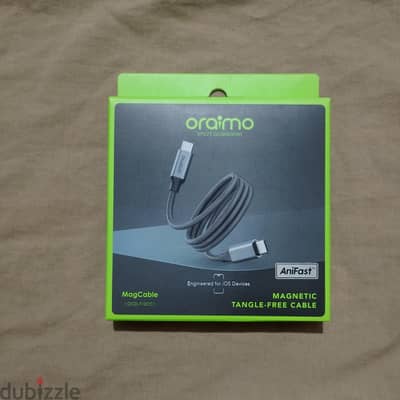 Oraimo magnetic cable type C to type C 60W  (designed for ios devices)