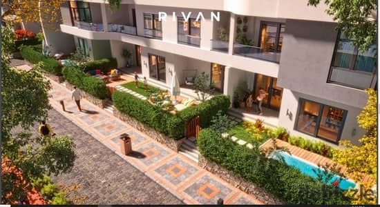 للبيع شقه 126 م غرفتين بخصم كاش 40% داخل Rivan Square بالعاصمة