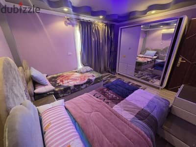  Luxury Hotel-Furnished Apartment for Rent in Madinaty – First Occupancy   Looking for luxury, comfort, and a premium lifestyle? This exceptional apartment is the perfect choice.    Area: 200 sqm  Amazing Wide Garden View  3 Bedrooms  Spacious Re