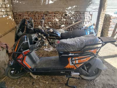سكوتر فيجوري لانسر البطاريه الليثيوم 75كيلو سرعه 72 كسر زيرو ش 8/10