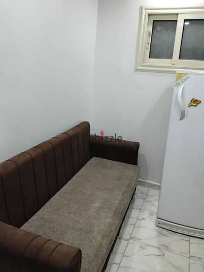 Furnished studio for rent in 6 October, first district, steps to the bus stop and the exclusive for the university, steps to Nawal University