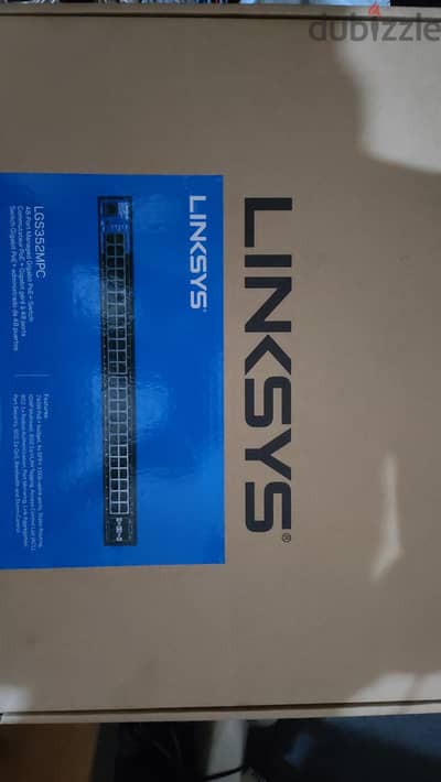 سويتش لينكسيس 48 بورت PoE+ موديل Linksys LGS352MPC.