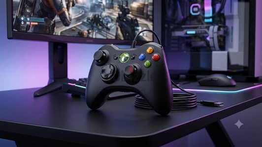ذراع تحكم العاب (Xbox 360 / PC Gaming Controller - Wired USB)