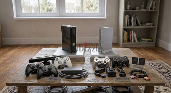 عرض التوفير القاتل: Xbox 360 Slim هارد 500G + بلايستيشن 2 معدل هدية