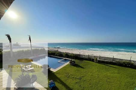 Villa for Sale | First Row Directly on the Sea & Marina  Ready for immediate delivery  Fully finished and furnished with ACs and appliances  Private l