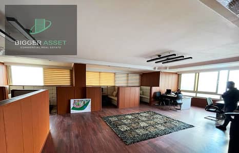 Fully Furnished Office for Rent – 400 sqm, Maadi Corniche, Direct Nile View