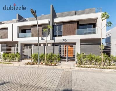 Twin house villa for sale, ready to move in El Patio Zahraa Compound, Sheikh Zayed