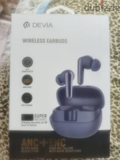 Devia Earbuds عزل ضوضاء بطارية قوية مود للالعاب