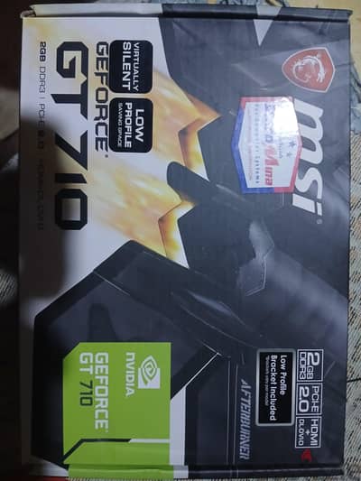NVIDIA GeForce GT 710  2gb msi  ddr3