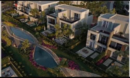 Best price La Vista own villa unbelievable landscape view compound heart New Cairo near Hyde Park Fifth Settlement mins AUC