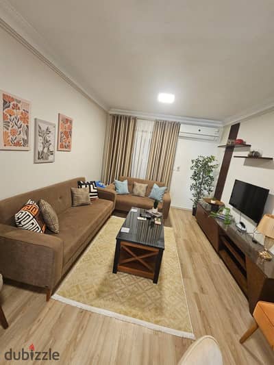 For Rent in Al Rehab: Fully Furnished 90 sq m Apartment, First Occupancy
