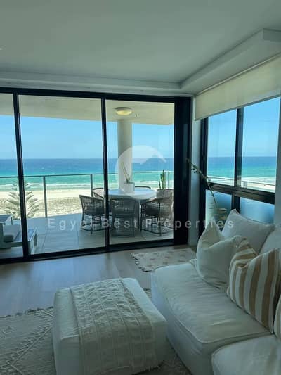 First row fully finished ready to move villa for sale in Marassi North coast