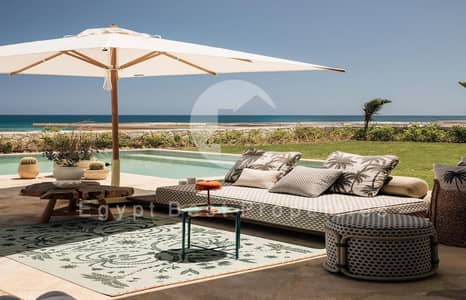 Direct Lagoon View Near Beach Villa Fully Finished & Acs For Sale At Ramla Ras El Hekma with Instalment Up to 8 years By Marakez