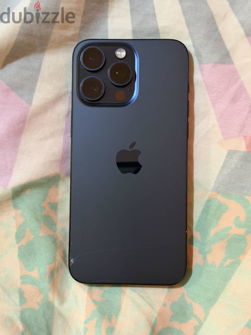 Apple - iPhone 15 Pro Max (Blue Titanium) 256GB نسخة Za شرحتين