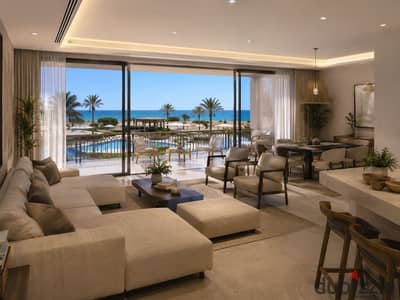 Corner Chalet 100m Private Roof and Direct Sea View in Ain Sokhna with a 30% Discount and Delivery in 6 Months at an Amazing Price