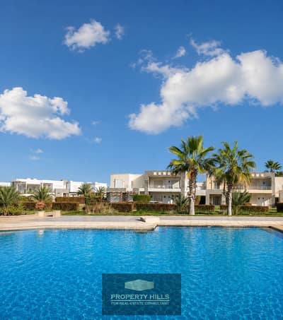 Beach chalet furnished in AMWAJ, two bedrooms next to Hacienda White, fully sandy beach