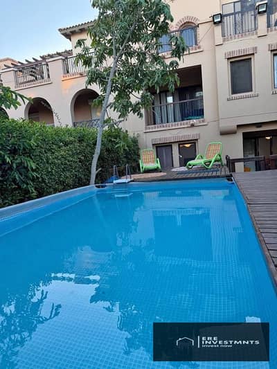 Lowest price twin house, finished with kitchen (resale), second row from the golf course in Marassi Verona, North Coast - ready for immediate occupanc