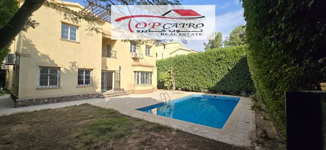 Villa with swimming pool for sale in cash in Madinaty Model V with kitchen and air conditioning
