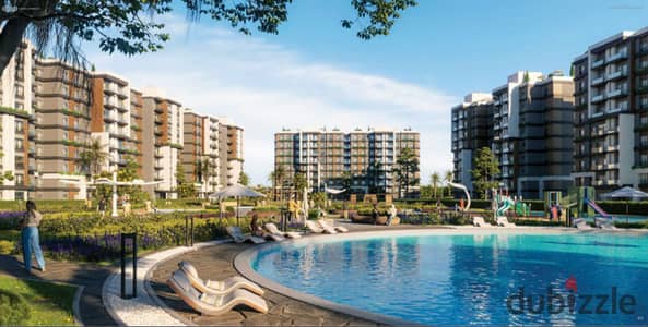 Writing  160 sqm apartment for sale in AYA Residence Compound, one of the most prestigious projects in the New Capital, featuring a prime location, wi
