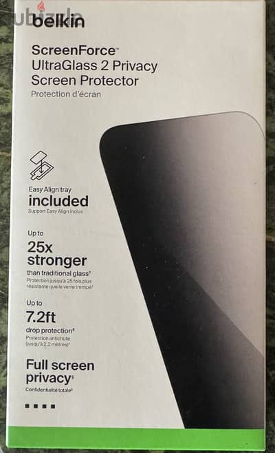 Belkin UltraGlass 2 Privacy Screen Protector for iPhone 17 Pro Max