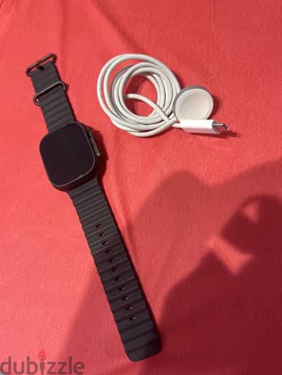 Apple Watch Ultra 3 with charger داخل الضمان معاها الشاحن كسر زيرو
