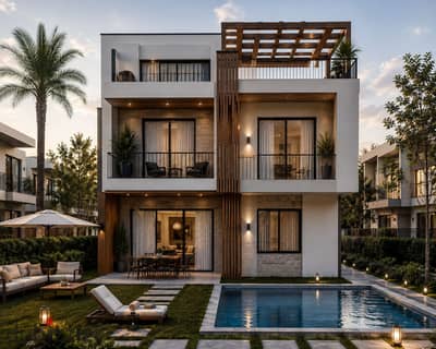 6-Month Delivery | Twin House for Sale in Sheikh Zayed | Installments up to 8 Years | Villa-Only Compound