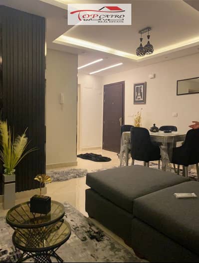 A distinctive furnished studio for rent in Madinaty in B12 with special finishes, furnished with modern and contemporary furniture, and in a very distinguished location near services.