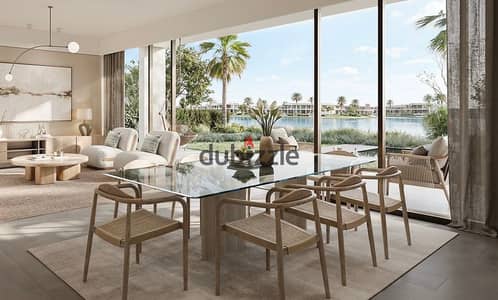 First-Row Chalet with Garden Directly on the Lagoon, Fully Finished, for Sale in Alam Al Roum, North Coast