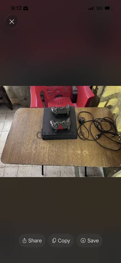 PS4 slim معاه ثلاث ألعاب اكونت