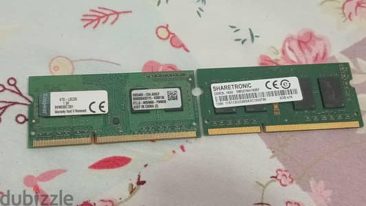 RAM DDR3 2GB لابتوب