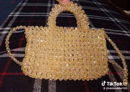 شنطة سوارية هاند ميد خامة ممتازة كريستال