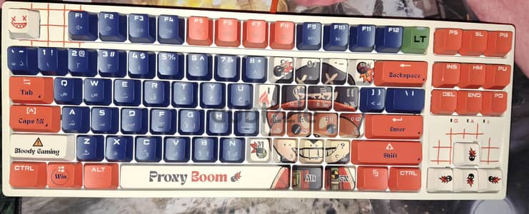 Bloody At87 Gaming Keyboard New استخدام يومين