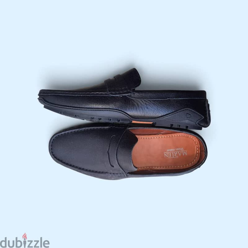 marten black loafers 1