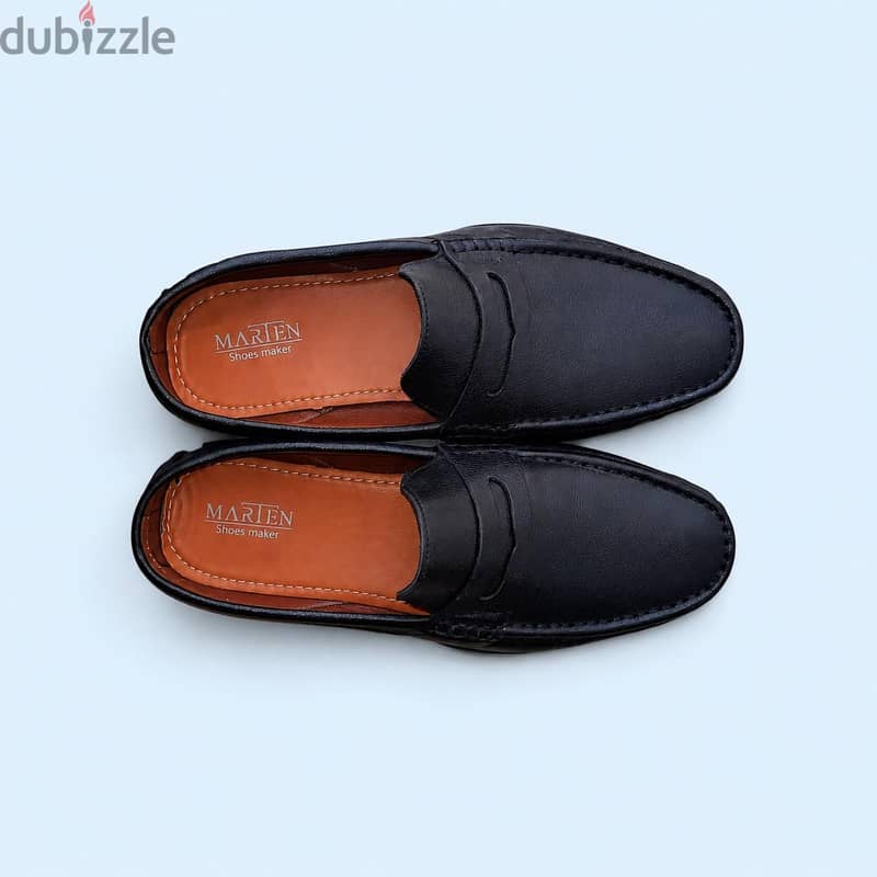 marten black loafers 3